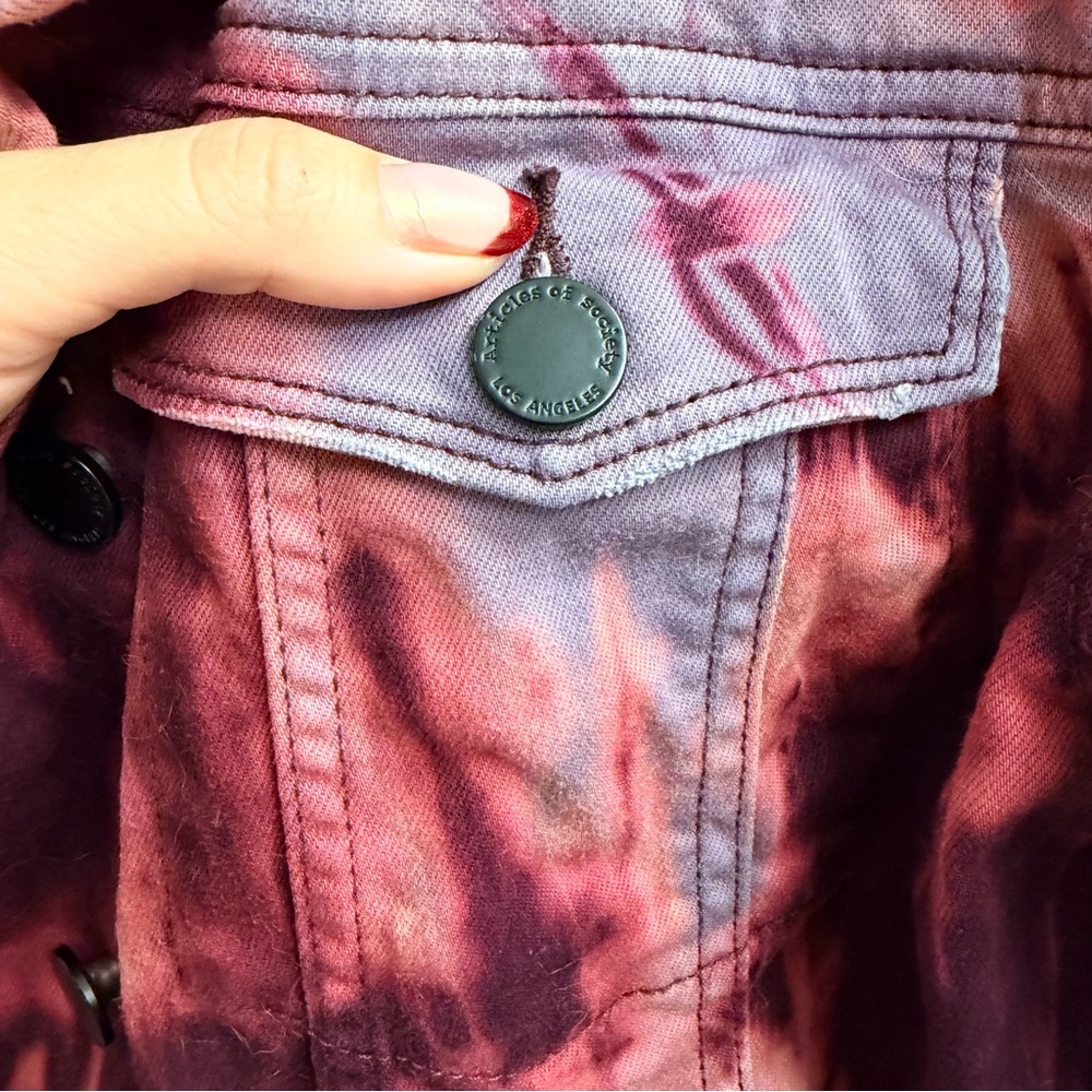 Tie dye denim jacket - M - Picture 4 of 7